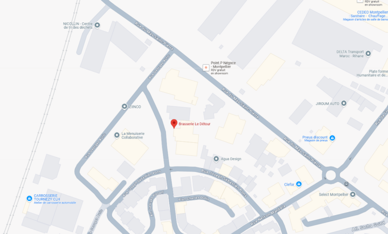 Se rendre à La Brasserie Le Détour Montpellier