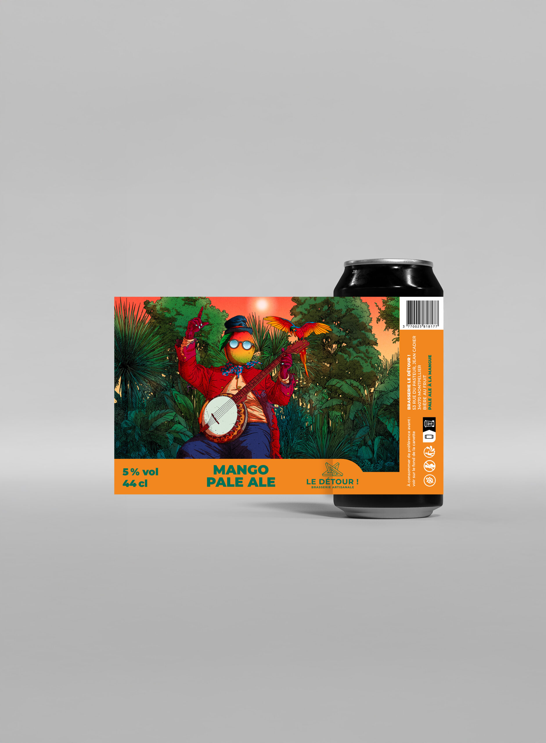 Bière Artisanale Montpellier Le Détour Mango Pale Ale